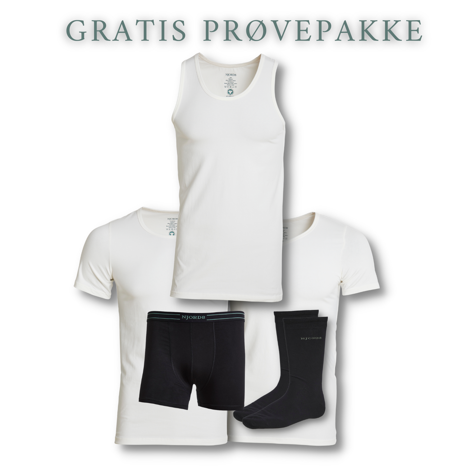 Gratis prøvepakke ved ordre over 650 kr.